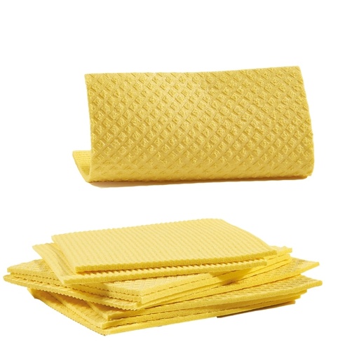 [D89412] Pack 10 Pannospugna Aquos giallo PERFETTO