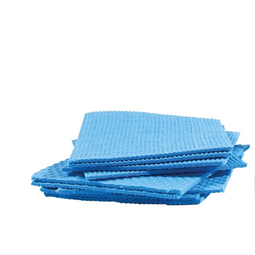 [D89413] Pack 10 Pannospugna Aquos azzurro PERFETTO
