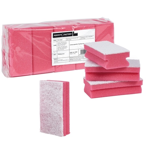 [D89416] Pack 10 Spugne rosso Pro Color PERFETTO