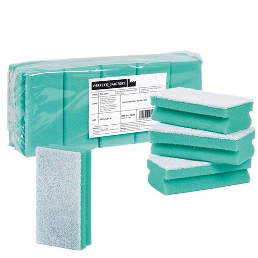 [D89417] Pack 10 Spugne verde Pro Color PERFETTO