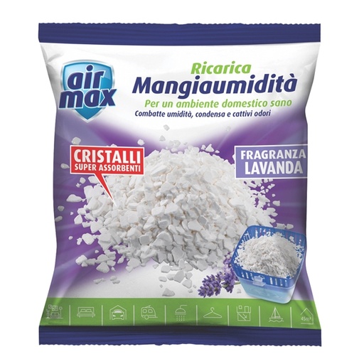 [D89436] Ricarica Sali assorbiumidita' AIR MAX da 1kg lavanda