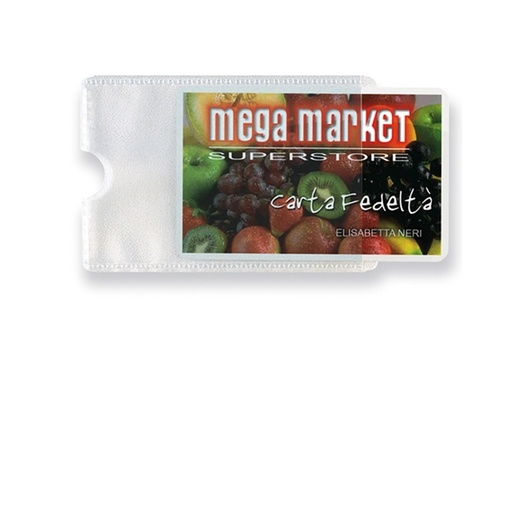 [D89442] Busta porta card 1P TRASP. 1 tasca 5,8X8,7CM Sei rota