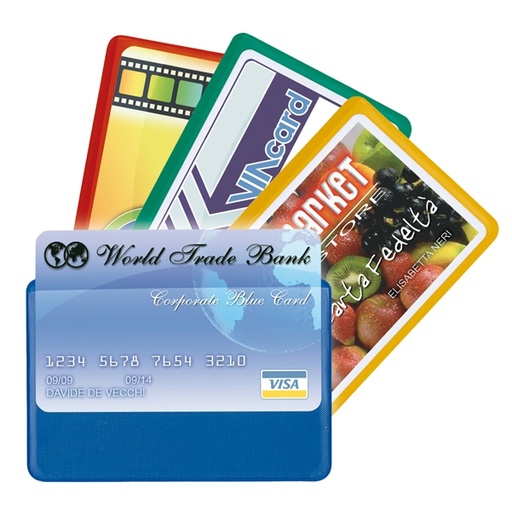 [D89444] Busta PORTA CARD 1 COLOR 1 tasca col.ass. 5,8X8,7cm Sei rota