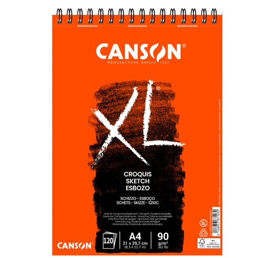 [D89446] Album XL Croquis A4 90gr 60fg Canson