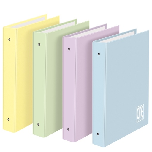[D89454] Raccoglitore 4 anelli diam.30mm 26X32cm colori ass. Pastel One Color Blasetti