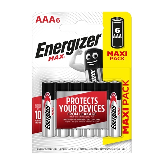 [D89481] Blister 6 pile ministilo AA A - Energizer Max