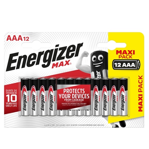 [D89482] Blister 12 pile ministilo AA A - Energizer Max