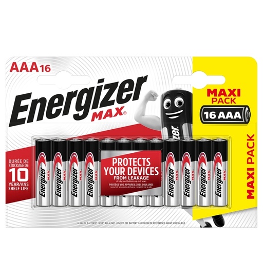 [D89483] Blister 16 pile ministilo AA A - Energizer Max