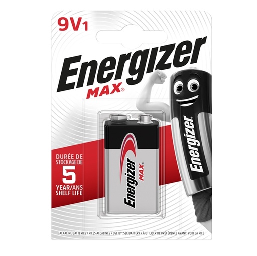 [D89486] Blister 1 pila transistor 9V - Energizer Max
