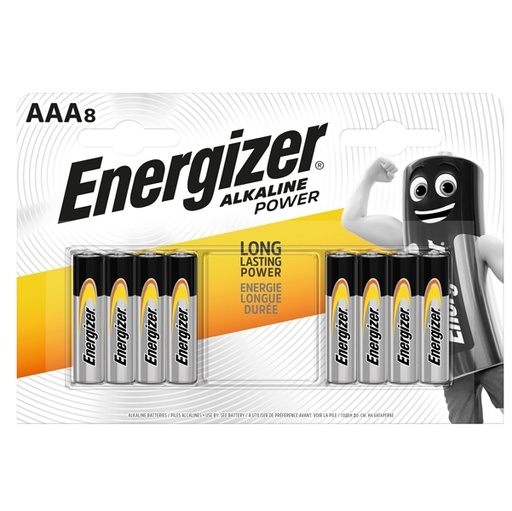 [D89488] Blister 8 pile ministilo AAA - Energizer Alkaline Power