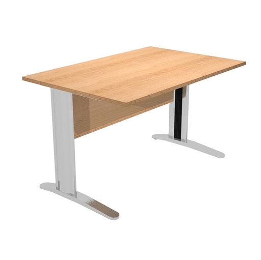 [D89530] Scrivania lineare 120X80cm Faggio - EASY METAL