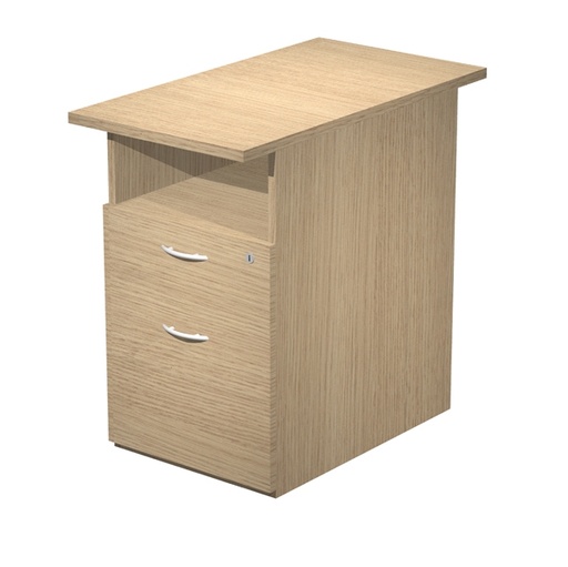 [D89542] Cassettiera 1 cass.+ 1 classif. con ruote Rovere - EASY