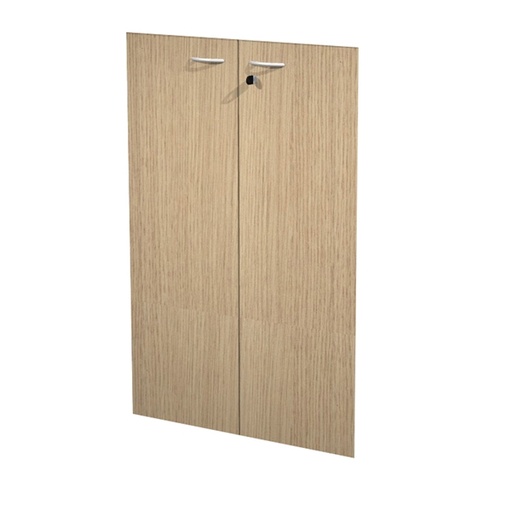 [D89547] Coppia ante in melamin. x Mob.MEDIO Rovere - EASY