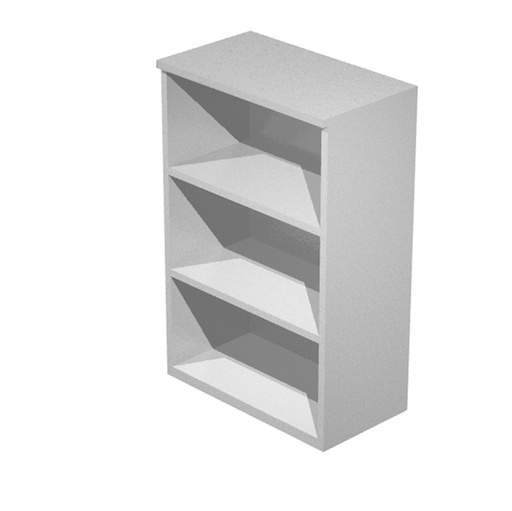 [D89550] Mobile medio a giorno 80X44cm H120cm Grigio alluminio - EASY