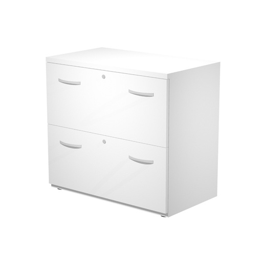 [D89559] Classificatore 2 cassetti per cart.sosp. 80x46x73cm Bianco - AGORA'