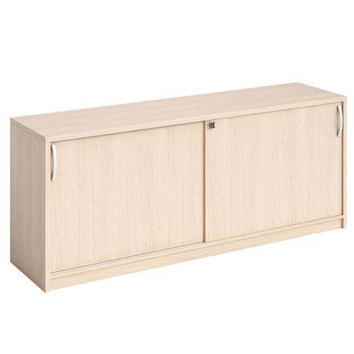[D89560] Mobile basso con ante scorrevoli 185x46x73cm Rovere - AGORA'