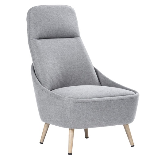[D89587] Poltrona Memphis grigio chiaro