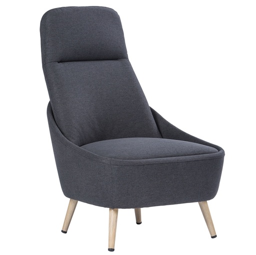 [D89588] Poltrona Memphis grigio scuro