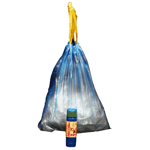 [D89604] 15 Sacchi azzurro 50x60cm 30Lt 13µ con maniglie Rolsac