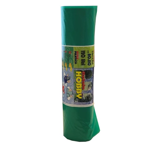 [D89621] 10 Sacchi Verde 80x110cm 130Lt 46µ Rolsac