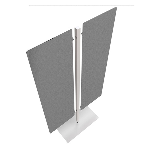 [D89665] Piantana a 2 pannelli Moody Grigio H140