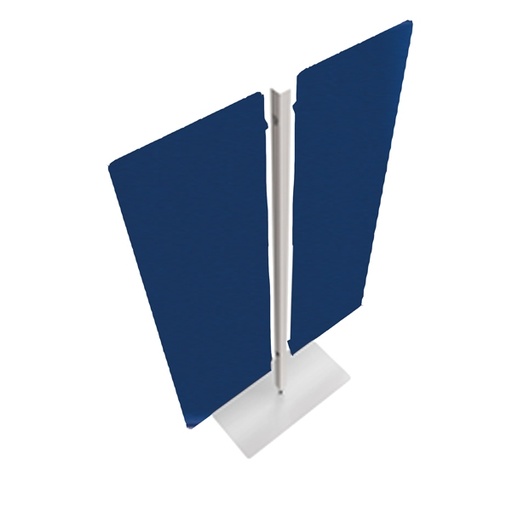 [D89666] Piantana a 2 pannelli Moody Blu H140