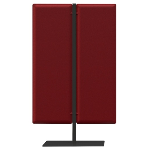 [D89670] Piantana a 2 pannelli Moody Rosso H160