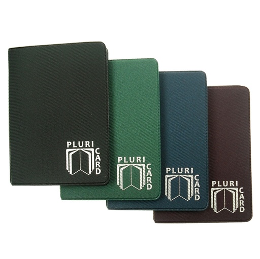 [D94722] Display 24 Portacard a libro 14 scomparti in pvc gommato 880 Alplast