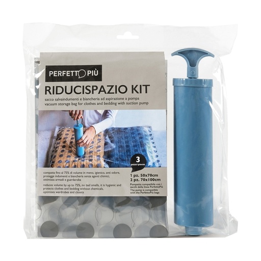 [D89838] Riducispazio conf. 3 sacchi e aspiratore Perfetto