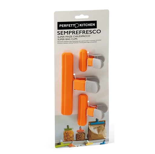 [D89846] Set 3 Pinzoni chiudi pacco Semprefresco Perfetto