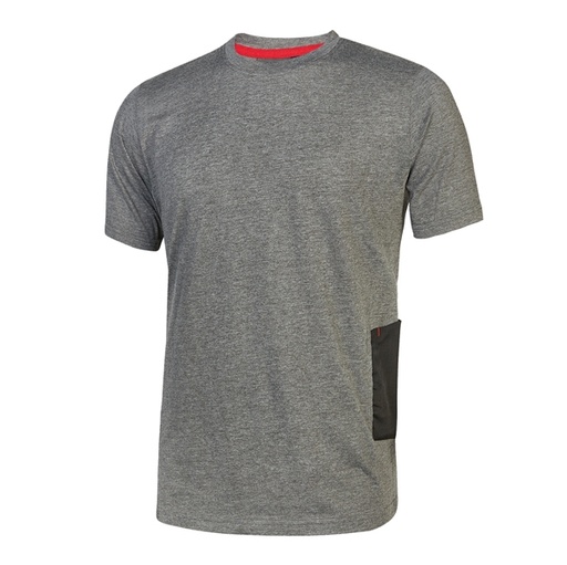 [D89874] Pack 3 Magliette a maniche corte Tg XL grigio scuro Road U-Power