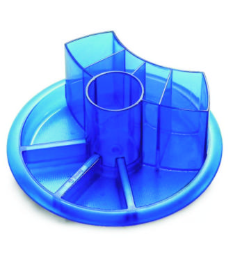 [020108] DESK ORGANIZER GIREVOLE BLU