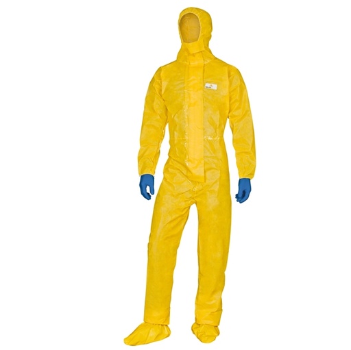 [D89983] Tuta di protez. da rischio chimico DT300 Tg M giallo Deltachem