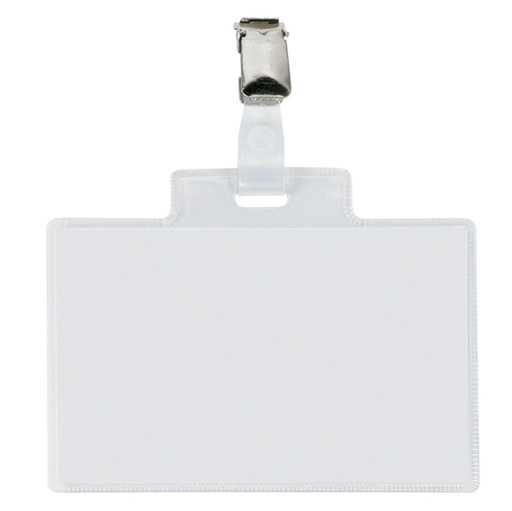 [D90009] 10 Portanome Pass 4E 11x7cm c/clip in metallo Sei Rota