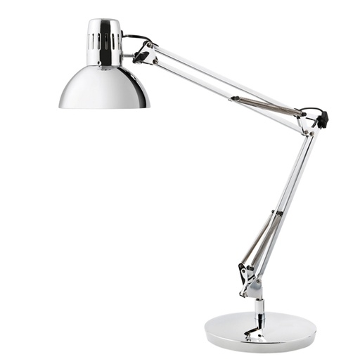 [D90087] Lampada da tavolo Architect silver Alba