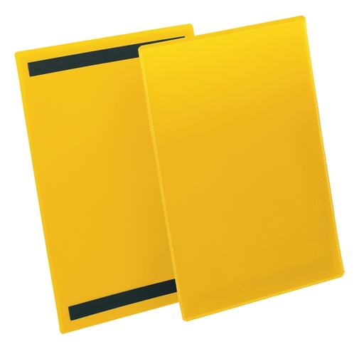 [D90109] 50 buste identificazione magnetiche 210x297mm (A4-VERT.) art.1744 GialloDURABLE