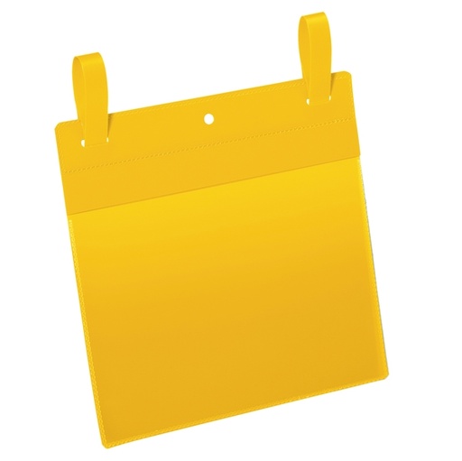 [D90111] 50 buste identificazione con fascette 210x148mm(A5-ORIZ.)art.1749Giallo DURABLE