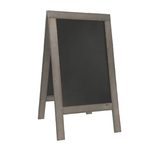 [D90142] Lavagna Nature 131x72,7x72cm legno grigio SANDWICH Securit