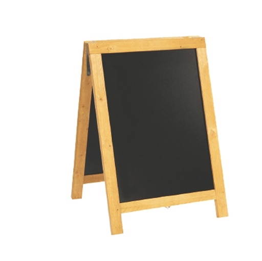 [D90143] Lavagna Nature 85x54,5x44cm legno naturale SANDWICH Securit