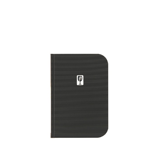 [D90153] Porta Menu' A5-23,7x17,2cm Nero Essential