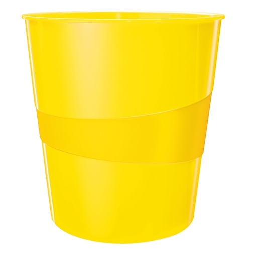 [D90184] Cestino gettacarte WOW giallo 15LT LEITZ