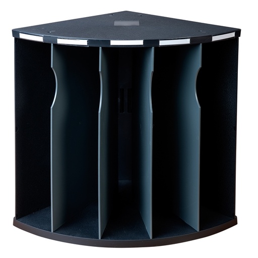 [D90200] Classificatore ergonomico 5 scomparti The corner Nero/grigio Exacompta