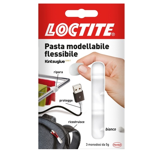 [D90205] Colla Kintsuglue 3x5g bianco LOCTITE