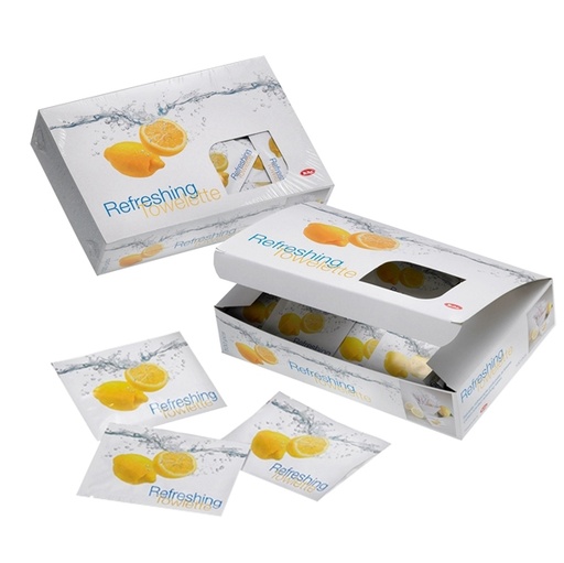 [D90262] Box 100 Salviette al limone Sorrento Leone