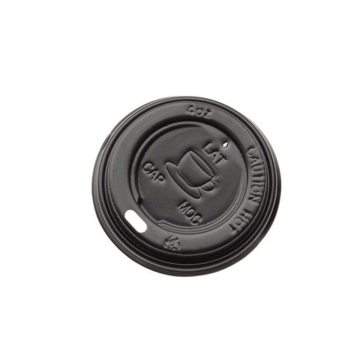 [D90266] 1000 Tappo in PS nero per bicchiere da 115ml Leone
