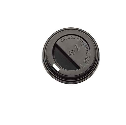 [D90268] 1000 Tappo in PS nero per bicchiere da 290ml Leone