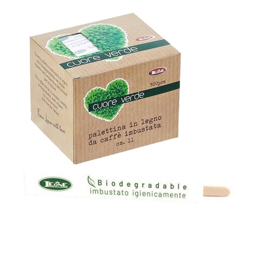 [D90272] 500 palette in legno imbustate 11cm Leone