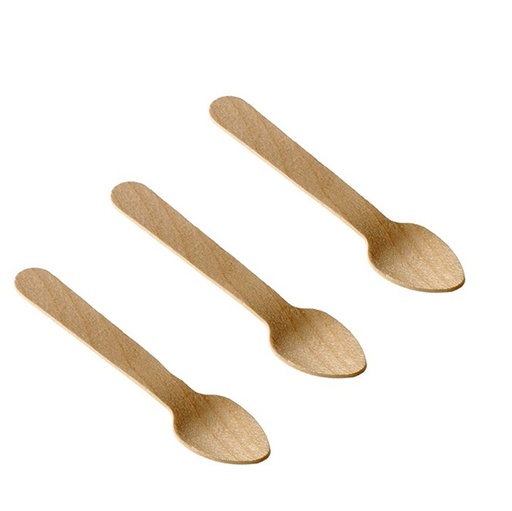 [D90283] 48 Cucchiaini in legno 9,5cm Leone