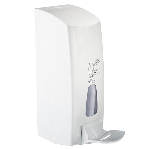 [D90452] Dispenser a riempimento 1LT bianco con leva a gomito 855 MAR PLAST