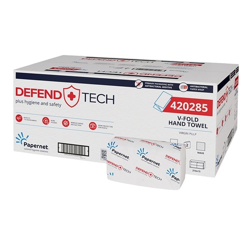 [D90574] Pacco 210 asciugamani piegati a V Defend Tech